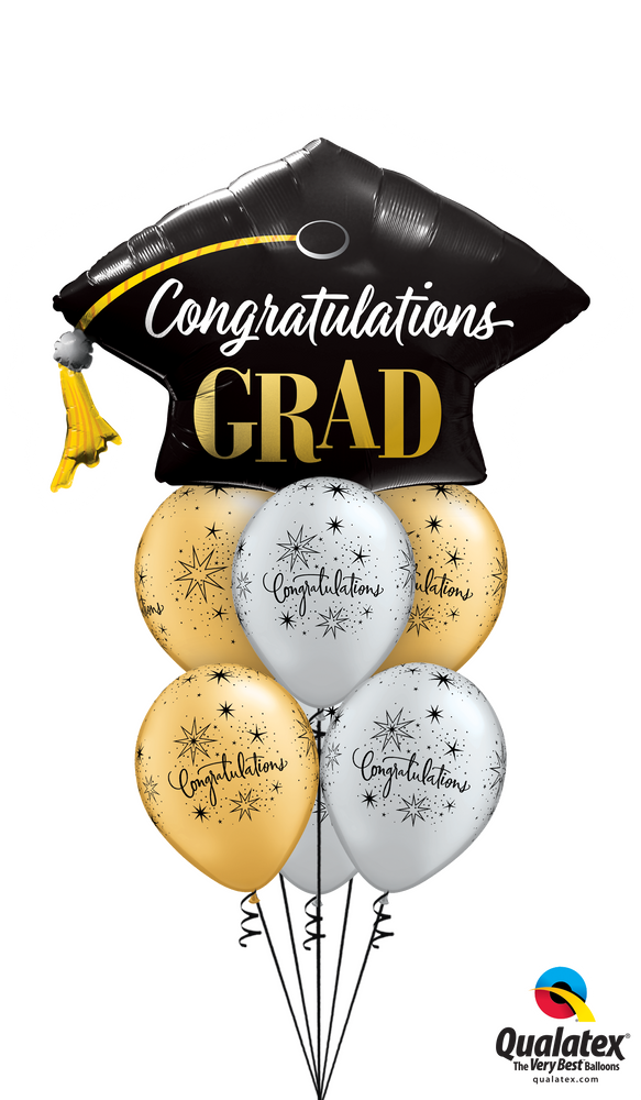 Congratulations Grad Foil Balloon Cluster