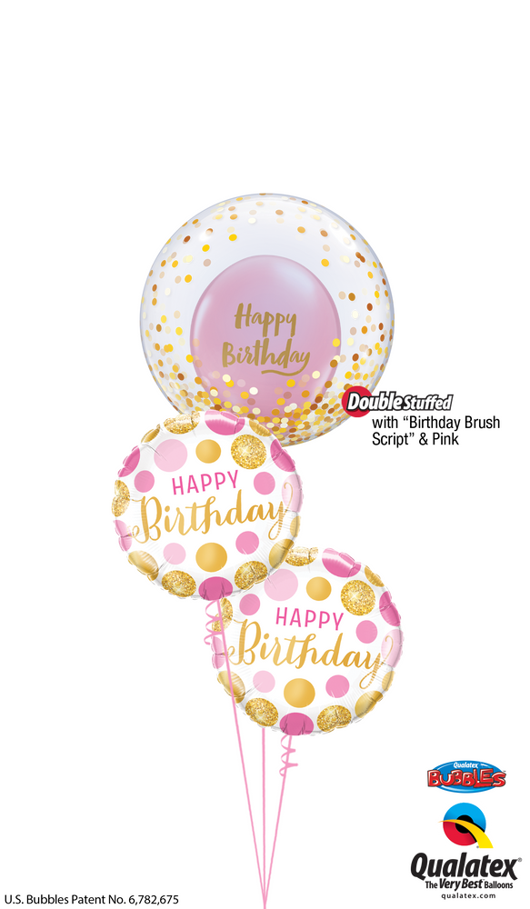 Confetti Happy Birthday Bubble Bouquet