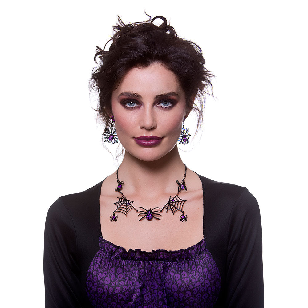 Spider Necklace and Earring Set - SALE