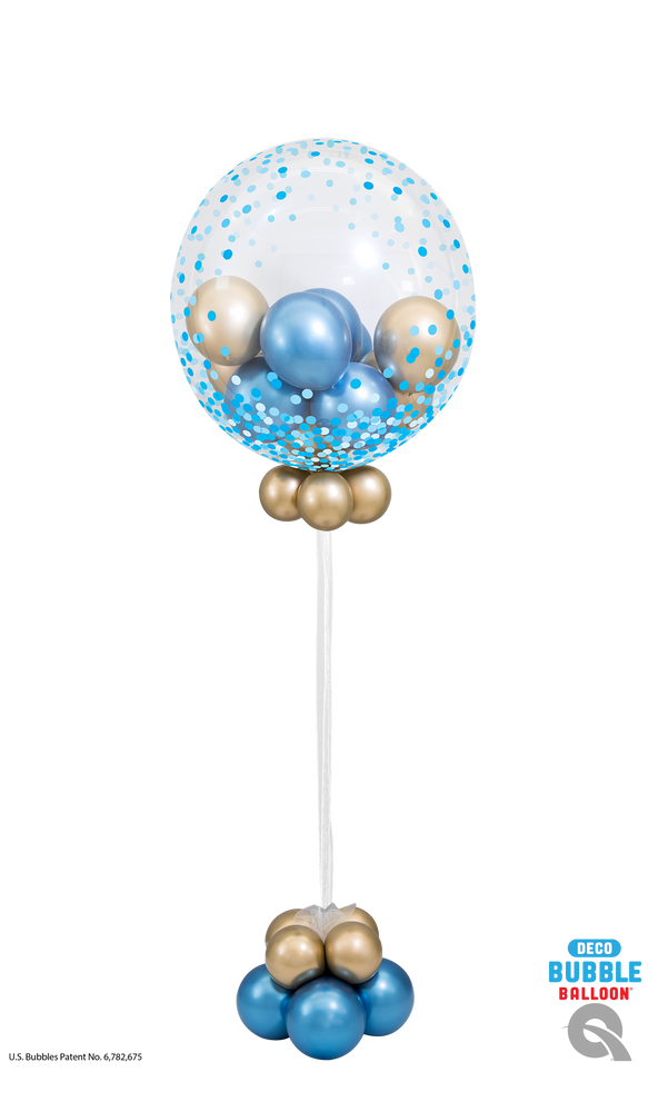 Confetti Dot Blue Bubble Balloon