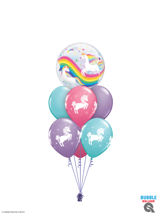Luxury Happy Birthday Unicorn Balloon Cluster