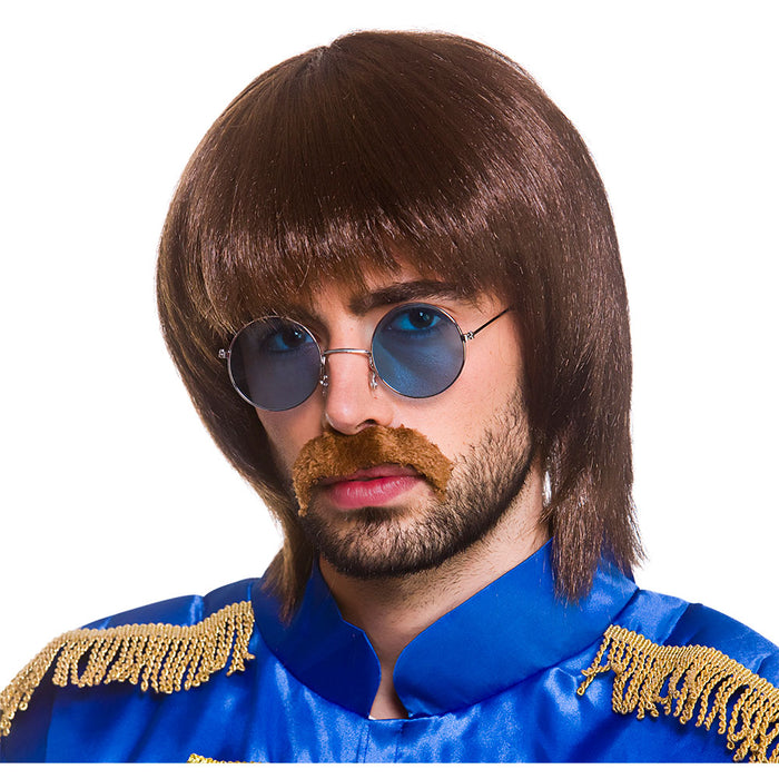 60's Wig, moustache and glasses