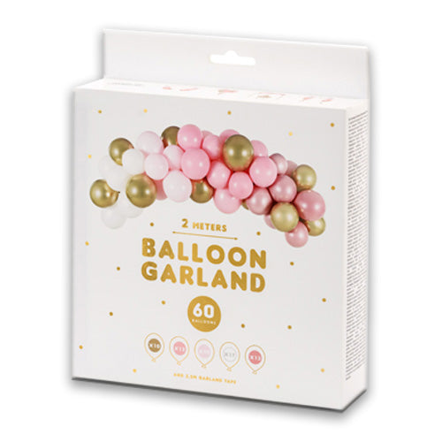 Pink and Gold Garland Balloon Kit