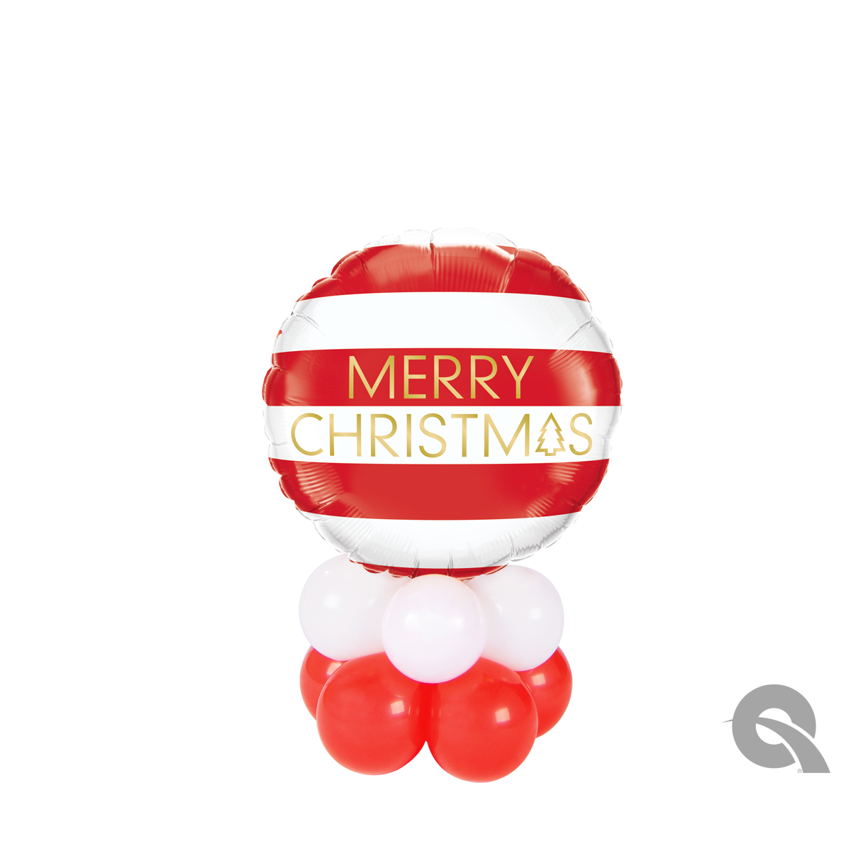 Merry Christmas Air Filled Mini Table Balloon Decoration
