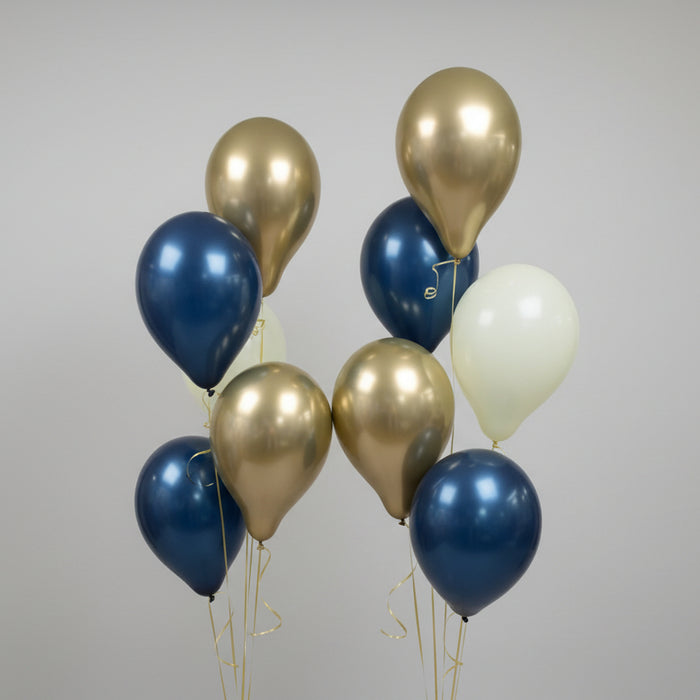 Clusters of 5 latex balloons