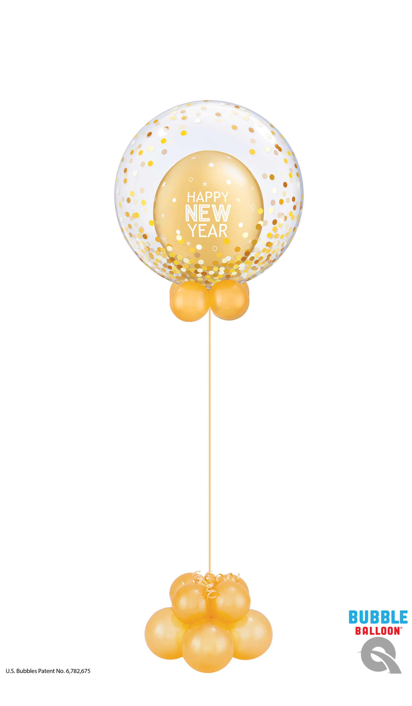 Happy New Year Bubble Balloon