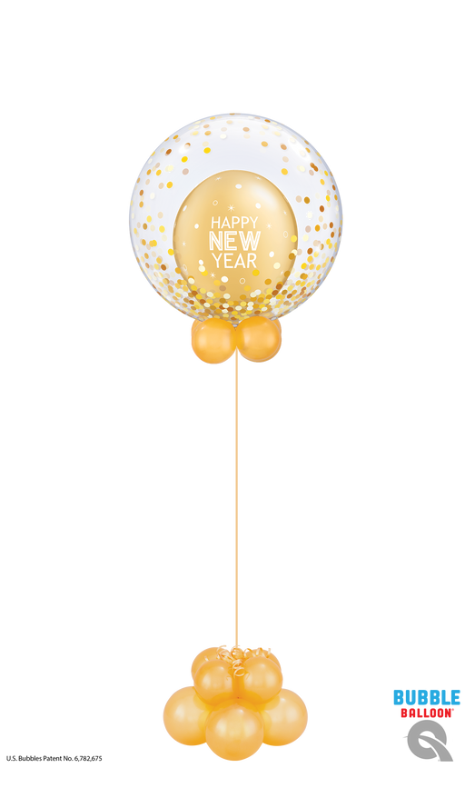 16-Inch Happy New Year Foil Balloon Banner - 2021 Celebration Party Decorations In Blue