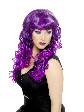 Purple Curly Siren Wig
