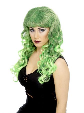 Green Curly Siren Wig