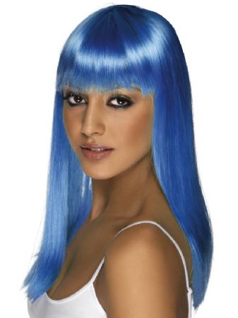 Neon Blue Glamourama Wig (42158)