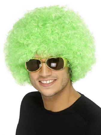 Green Afro Wig (42084)