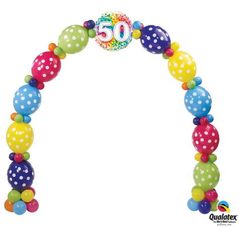 Birthday Confetti Balloon Arch