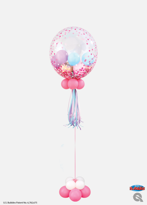 Confetti Dot Pink  Bubble Balloon