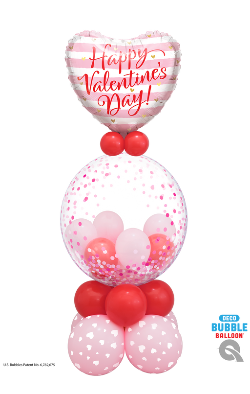 Valentines Day Bubble Balloon Display