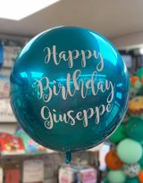 Personalised Blue Orbz foil balloon
