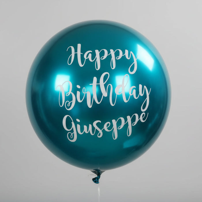 Personalised Blue Orbz foil balloon