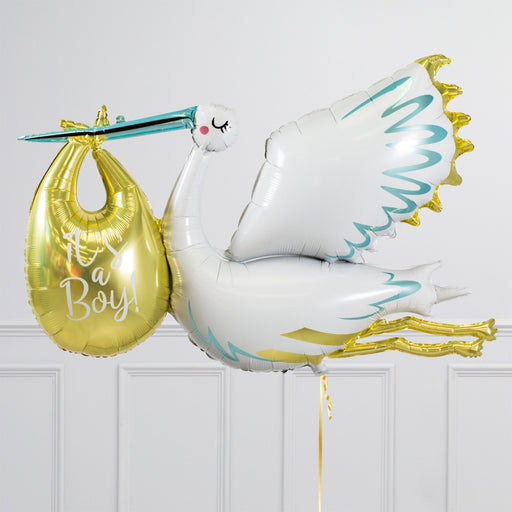 New Baby Pastel Stork Balloon